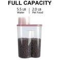 thumbnail image 5 of GreenJoy Pet Food Container Dog Cat Food Storage with Measuring Cup GreenJoy 2 Pack 2lb/2.5L, 5 of 7
