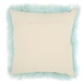 thumbnail image 3 of Nourison Couture Fur Tibetan Lamb Seafoam Throw Pillow, 3 of 3