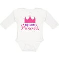 thumbnail image 3 of Inktastic Birthday Princess, Crown, Stars - Pink Purple Girls Long Sleeve Baby Bodysuit, 3 of 5