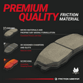 thumbnail image 3 of Friction Master BK3624c Rear Brake Pads and Rotor Kit Replacement For Volkswagen Beetle 2013-2017 | Premium Automotive Set, 3 of 5