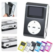 Mp3 Player 128gb Music Mini Mp3 LCD Screen Mini Portable Mp3 Music Player Metal Mini Clip Mp3 Support Memory Card with 3.5mm Earphone, Portable Clip-On MP3 Player with LCD Screen and FM Function