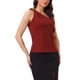 thumbnail image 4 of TOP SIN MANGAS DE UN HOMBRO PARA MUJER INSPIRADO EN CHIC, TANK TOP DE VERANO CON CADENA, BURDEOS, TAMAÑO XS, 4 of 5