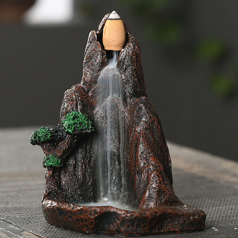 Xinwanna Resin Mountains Rivers Incense Burners Holder Censer