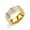 golden double row, variant on Women Stainless Steel Finger Ring Zircon Circlet Ring Jewelry Rhinestone Rings-silver single row-5