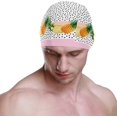 thumbnail image 2 of FYBTO Bonnet de Bain Ananas et Polka Dot Unisexe Adulte FYBTO Polyester, 2 of 4