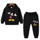 thumbnail image 3 of Conjunto de 2 piezas de ropa de Disney para niñas, primavera y otoño, con estampado de Minnie, sudaderas con capucha y pantalones deportivos para niñas pequeñas, 3 of 5