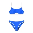 thumbnail image 4 of Bikini de Cintura Alta Bikini Deportivo de Mujer con Correas de Hombro Ajustables Traje de Baño de Alto Soporte Totalmente Cubierto, 4 of 7