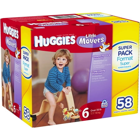 HUGGIES Little Movers Diapers - Size 6