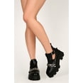 thumbnail image 6 of Lady Godiva Cuban Chain Adorned Platform Cutout Lugged Bootie 20450, 6 of 6
