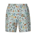 thumbnail image 4 of Lsque Mens Swim Trunks Tribal Animals Pattern - Bathing Suit Compression Liner - Beach Swim Shorts Swimwear - (S-3XL) - Stretch Quick Dry -3X-Large, 4 of 9