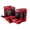 Red, variant on Sports Protection Knee, Elbow, and Wrist Pad Set for Kids and Adults, Unisex, Ages 4+, Blue, L