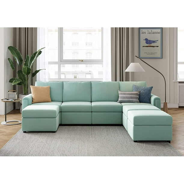Modular Sectional Sofa Convertible U Shaped Sofa Couch with Storage