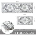 thumbnail image 3 of Kitchen Mats for Floor Anti Fatigue 2 Piece Set Cushioned Kitchen Rugs Blue Gray Waterproof Non-Skid Comfort Standing Mat Anti Fatigue for Work Desk Office(17x29+17x47Inch), 3 of 6