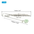 thumbnail image 2 of Uxcell Metal Feather Bookmarks Book Marks Page Markers Gift Box Packaging White Pendant, Light Blue, 2 of 7