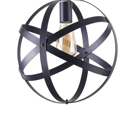 Light Fixture Black Finish - Wideskall 12