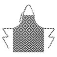 thumbnail image 2 of Black White Square Checkered Pattern Apron-Garden Aprons for Women with Pockets-Cotton Linen Waterproof Kitchen Cooking Gardening Aprons Adjustable for Kitchen,Cooking,BBQ and Salon 33x27 Inch, 2 of 7
