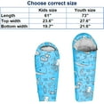 thumbnail image 6 of KidzAdventure 32-59F Youth and Kids Sleeping Bag | Indoor/Outdoor Boys and Girls Sleeping Bag | Mummy Style, Lightweight Sleeping Bag for Kids - Ocean World Youth, 6 of 7