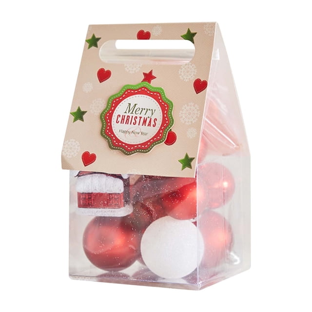 Fiudx Adornos Navideños de Bolas, Decoración Colgante Colorida y Vibrante, Diseño Duradero de Plástico y Vidrio, Fáciles de Colgar En El Árbol o La Ventana, Decoración Navideña para El Hogar o Espaci