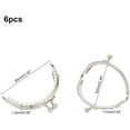 thumbnail image 3 of 6pcs Purse Clasp Frame 3.3 Inch Bag Kiss Clasp Lock Metal Purse Frame Small Coin Bag Clasp for DIY Purse Making Bag Handle Sewing Craft, 3 of 6