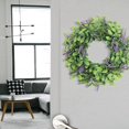 thumbnail image 4 of thinsony Artificial Lavender Wreath Eucalyptus Garland for Porch Front Door Decor, 4 of 9