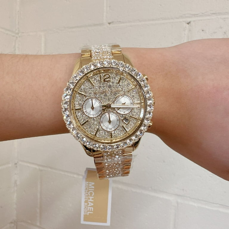 Michael Kors Layton Chronograph Quartz Crystal Adult Female Michael Kors Layton Chronograph Quartz Crystal Adult Female