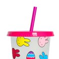 thumbnail image 2 of Vasos de bebida fría DQrwqpou 25 onzas con pajita tapa rosa, 2 of 5