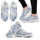 thumbnail image 1 of Zapatillas deportivas de moda con diseño de cinta en verde azulado y blanco, zapatos con cordones para el cáncer de cuello uterino, zapatos planos médicos para enfermeras, zapatos para caminar, 1 of 6