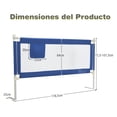 thumbnail image 3 of Costway Riel de Cama para Niños Barandilla de Seguridad para Cama con Bolsillo Lateral y Altura Ajustable 72,5-101,5 cm, 3 of 10