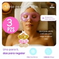 thumbnail image 2 of Antifaz de Gel Terapia Frío y Calor Diseño Glitter para Ojos Pack x3 | Alivio de Fatiga Ocular, Dolor de Cabeza y Estrés | Spa en Casa | Sueño y Descanso Total| Colores Rosa, Dorado y Champagne, 2 of 11