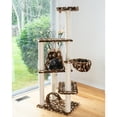 thumbnail image 2 of Armarkat Classic Cat Tree Model A6601, 66 inch Saddle Brwon W/White Paw Print, 2 of 10