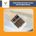 thumbnail image 5 of Vermeer Paint Brushes - 2-Pack - 3" Flat Brushes for All Latex and Oil Paints & Stains, 5 of 7