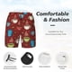 thumbnail image 3 of Balery Coffee Cups Bañador para hombre, shorts de playa de secado rápido con entrepierna y forro de compresión-Small, 3 of 6