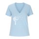 thumbnail image 3 of Blusa de manga corta con cuello en V para mujer, informal, sexy, a la moda, de verano Fridja ghk6615, 3 of 7