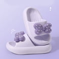 thumbnail image 5 of BOOMNY Toddler Boys Girls Slippers Bowknot Anti Slip Open Toe Summer Slippers Slip On For Outdoor Beach Pool Shower, 5 of 5
