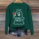 thumbnail image 2 of Sudadera con capucha de fantasma de Halloween para mujer, Let's Get Sheet Faced, divertida sudadera con gráfico de vino, rosa, 2 of 5