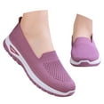 thumbnail image 3 of uvwlwu Women's Large Size Casual Shoes Breathable Mesh Women's Shoes On Lightweight Mom Shoes Soft Soled Versatile Shoes.(Purple,7.5), 3 of 9