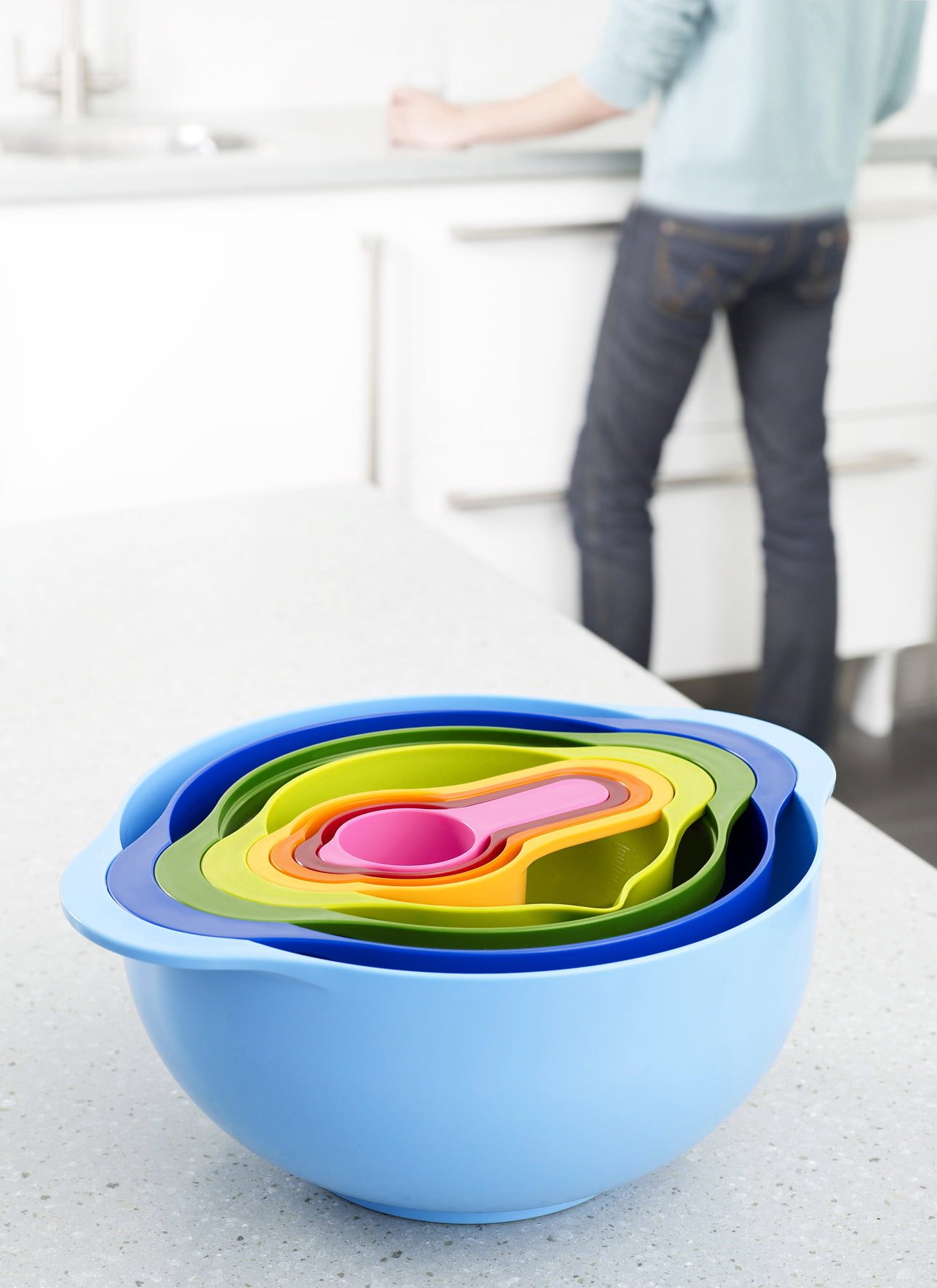 JOYTABLE™ Mixing Bowls With Measuring Cups And Spoons Set [Case of