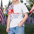 thumbnail image 2 of Gubotare Girls Blouses Boys American Flag Shirt 4th of July Shirt for Kids Boys USA Flag Shirt Toddler Boys Patriotic Shirt Baby Top T-Shirt 6T 7T,White 6-7 Years, 2 of 4