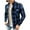 Blue, variant on Meichang Flannel Shirts Men Casual Plaid Tops Fall Button Down Shirt Jacket Classic Fit Long Sleeve Cardigan Jacket