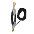 thumbnail image 3 of LOVIVER Rope Hoist Pulley Rope Pulley Hoist Wheel Block and Tackle System Lifting Pulley 4 wheels 20M black, 3 of 8