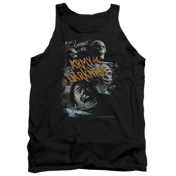 Army Of Darkness Covered Adult Tank Top Black