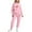 Pink, variant on Cute Bow Valentine's Day Sweatsuit Set for Women - Funny Graphic Hoodie & Jogger Tracksuits