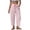 Pink, variant on Womens Striped Barrel Pants Comfy Drawstring Capri Pant Summer Beach Vacation Lounge Trousers with Pockets,Sky Blue L