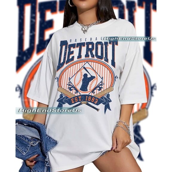 Retro Detroit Baseball Shirt, Baseball Detroit T-shirt, Detroit Fan Gift