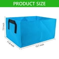 thumbnail image 6 of Tripumer 4 Pcs Fabric Raised Garden Bed Rectangle Planting Container Breathable Bed Grow Bags Grow Bag Planter Pot with Handles for Outdoor Gardening Planting Pots Blue, 6 of 8