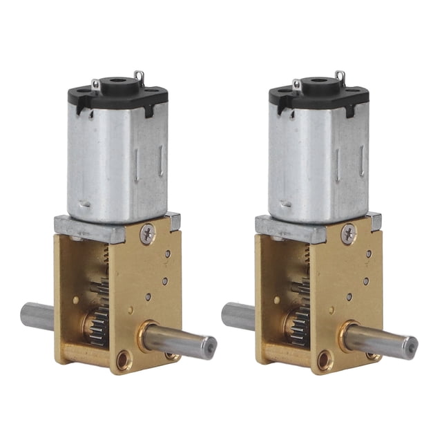 Motor De CC, 2 Piezas Motor De Engranajes De CC Motor De Reducción De Velocidad De Doble Eje De Bajo Ruido De Cobre DC6V 190RPM, Revestimiento De 3 Capas