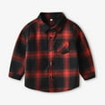 thumbnail image 2 of BLVB Toddler Boys Girls Button Down Plaid Flannel Shirts Infant Baby Unisex Long Sleeve Tops Coat Spring Fall Clothes, 2 of 7