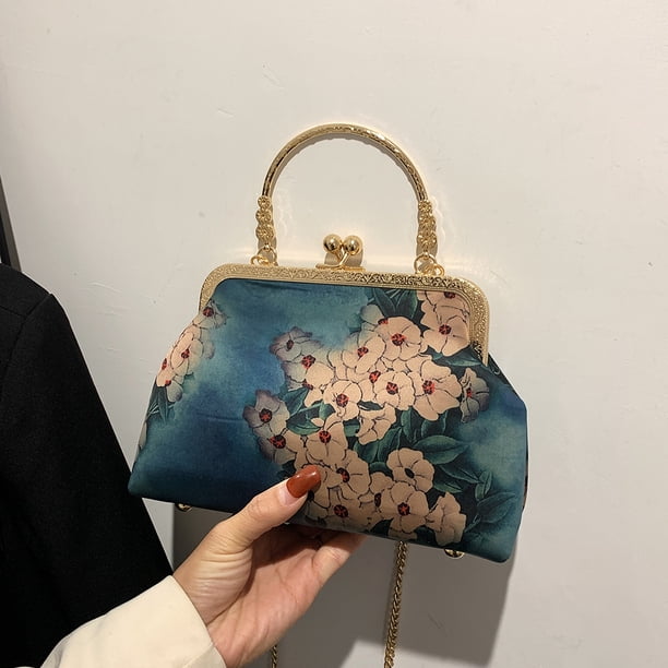 Bolsa Bolso clásico para mujer Nuevo estilo chino Retro Gran capacidad para cóctel