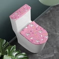 thumbnail image 2 of HELLHERO Rainbow Horse Pattern Elastic Fabric Toilet Seat Lid Cover for Household, Elastic Edge Dust-Proof Stretchy Fabric, Dustproof, U-Shaped, 2 of 8