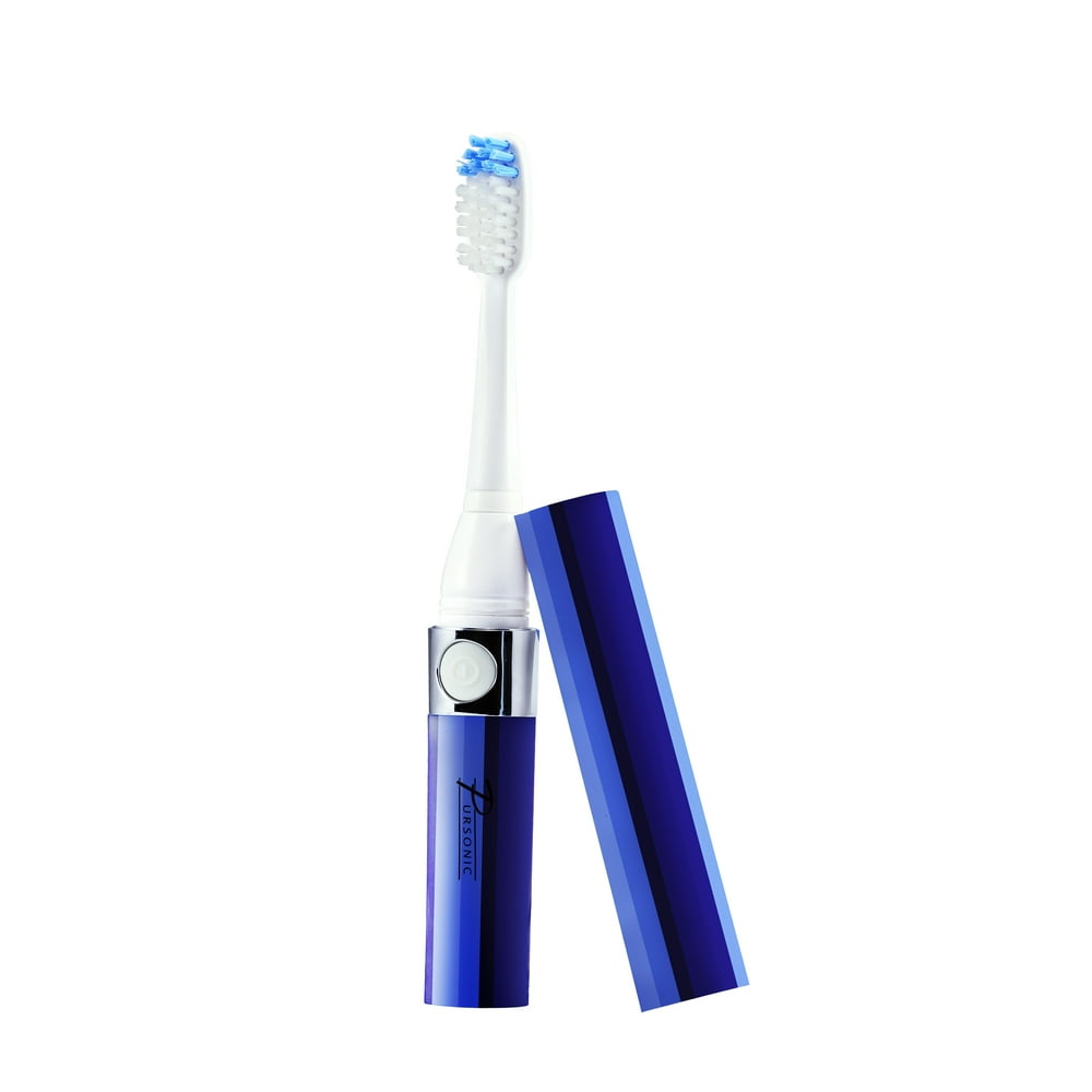 Pursonic S52 Portable BatteryPowered Sonic Toothbrush, Blue Walmart